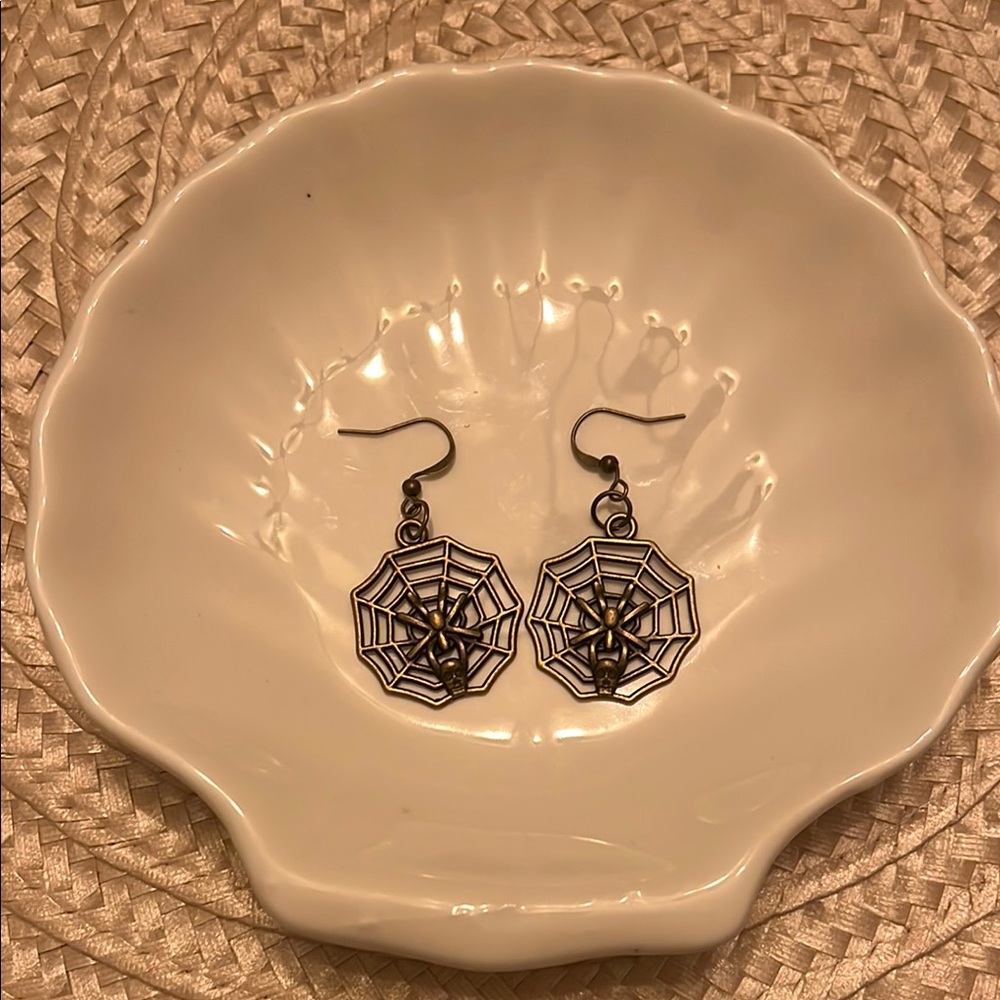 Spider Web Earrings